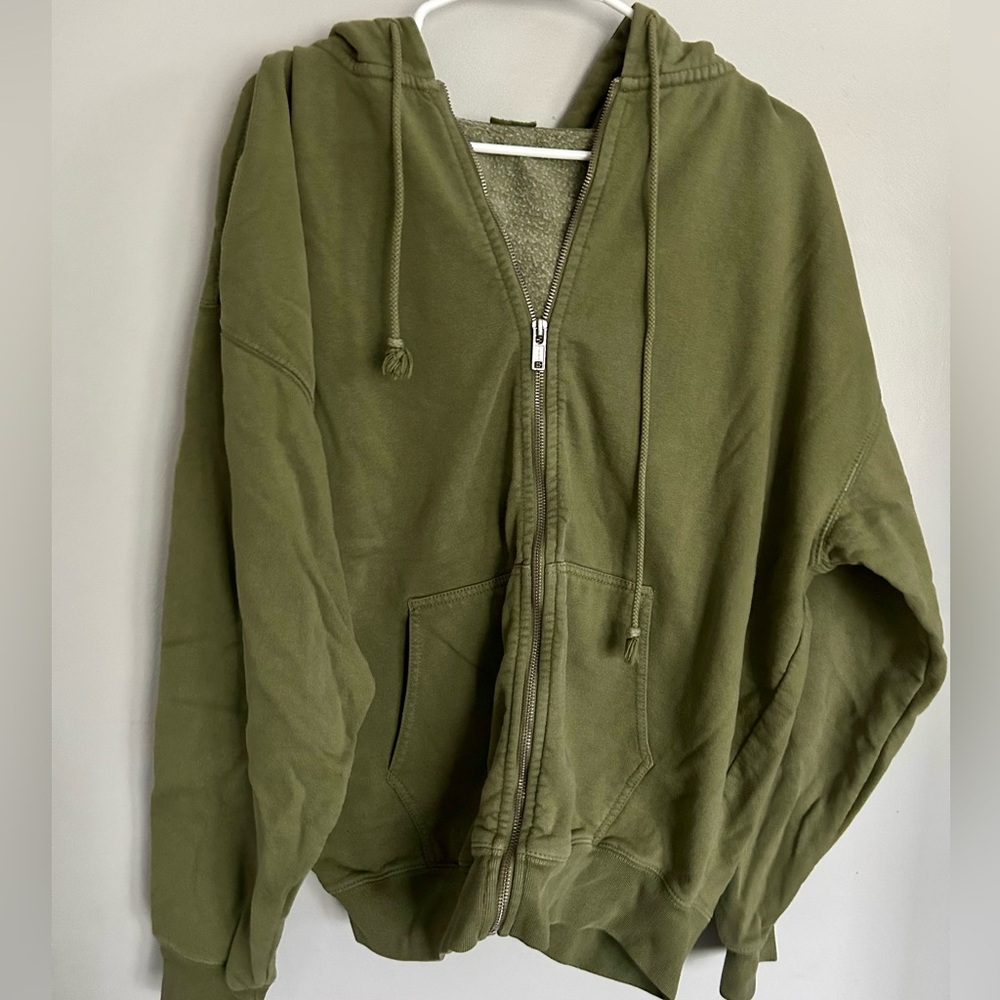 John Galt Olive Zip Up